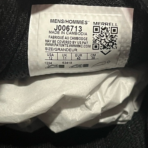 Merrell Men's Black and Red Hut Moc 2 Packable shoes size 12 new in box - Picture 8 of 10